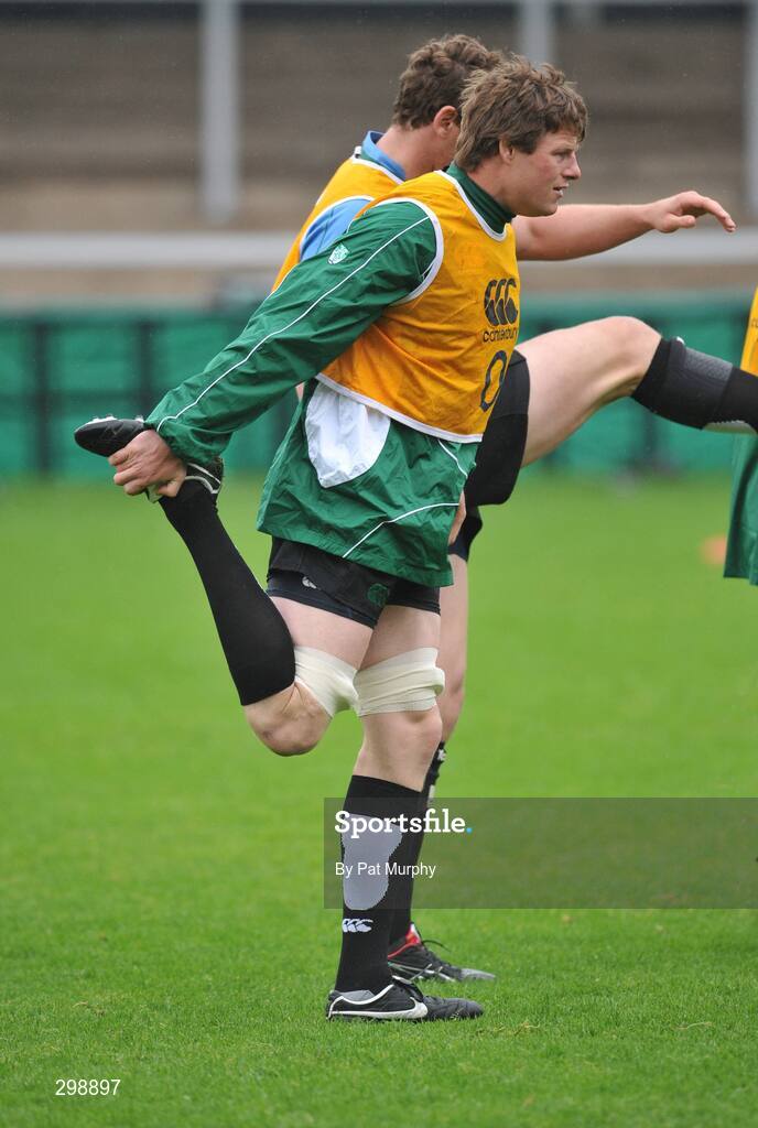 26 May 2008; Ireland's Malcolm O'Kelly during squad training. Ireland rugby squad training, Captain's run, Kingsholm, Gloucester, England. Picture credit: Pat Murphy / SPORTSFILE *** Local Caption ***