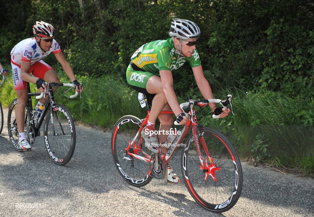 24 May 2008; Stephen Gallagher, An Post sponsored Sean Kelly team, on the approach to Roundwood, Co. Wicklow. FBD Insurance Ras 2008 - Stage 7, Clonmel - Roundwood. Picture credit: Stephen McCarthy / SPORTSFILE