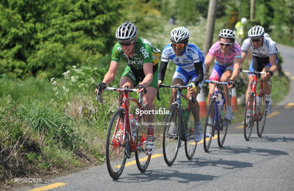24 May 2008; Stephen Gallagher, An Post sponsored Sean Kelly team, leads a group of riders on the approach to Tinahely, Co. Carlow. FBD Insurance Ras 2008 - Stage 7, Clonmel - Roundwood. Picture credit: Stephen McCarthy / SPORTSFILE