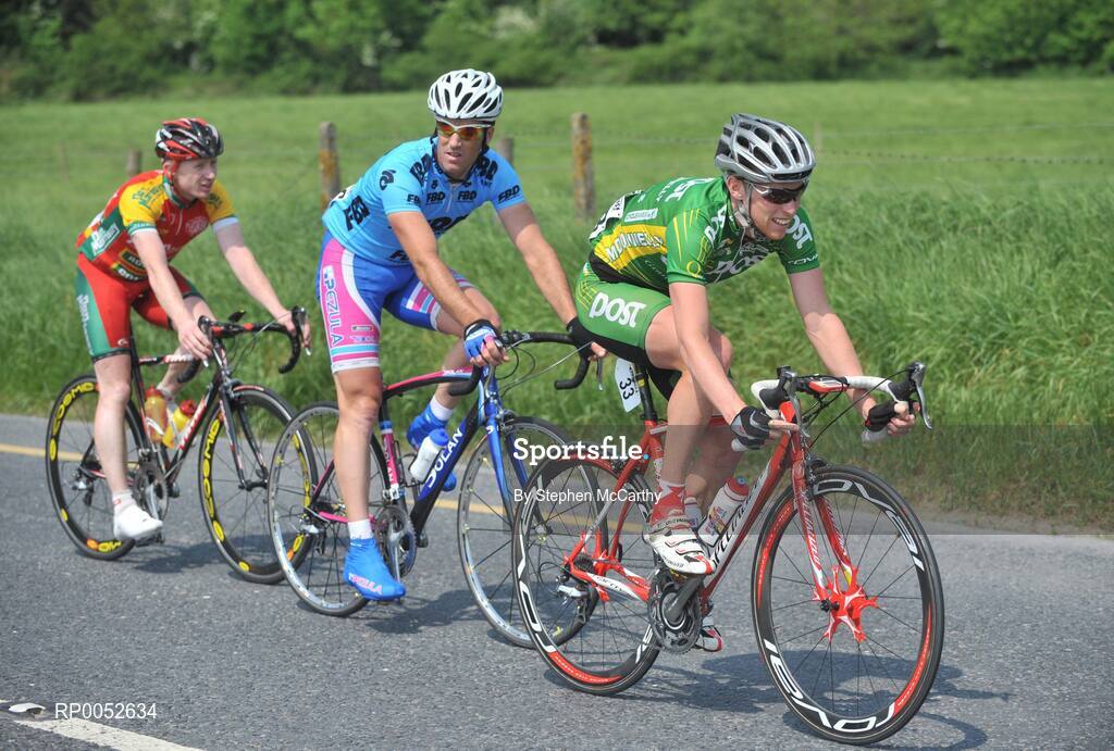24 May 2008; Stephen Gallagher, An Post sponsored Sean Kelly team, leads a group of riders during the race. FBD Insurance Ras 2008 - Stage 7, Clonmel - Roundwood. Picture credit: Stephen McCarthy / SPORTSFILE