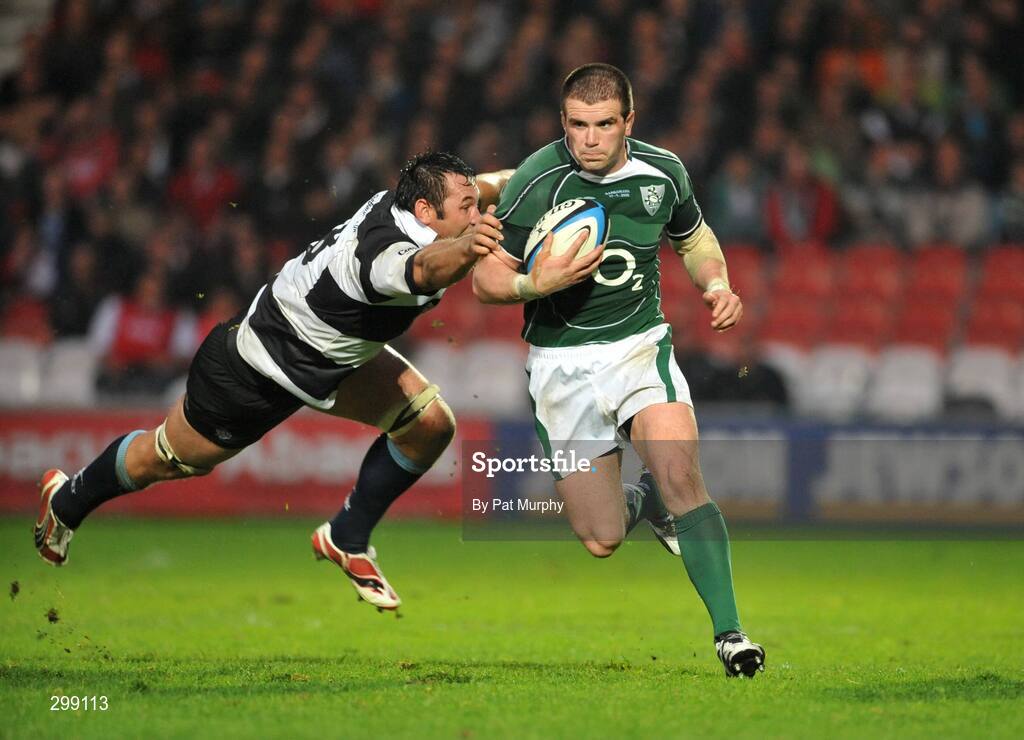 27 May 2008; Shane Jennings, Ireland, in action against Pedrie Wannenburg, Barbarians. Representative game, Ireland v Barbarians, Kingsholm, Gloucester, England. Picture credit: Pat Murphy / SPORTSFILE *** Local Caption ***