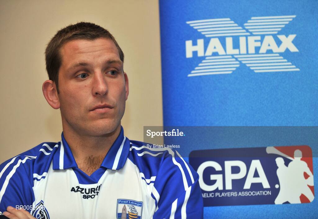 28 May 2008; GPA and Halifax have launched a new hurling initiative aimed at promoting the game in the non-traditional counties. The Hurling Twinning Programme will see counties from the Nicky Rackard Cup paired with their counterparts at McCarthy Cup level. At the launch is Waterford's Ken McGrath. Jury's Croke Park Hotel, Dublin. Picture credit: Brian Lawless / SPORTSFILE
