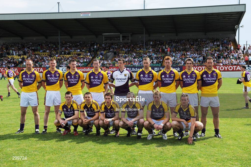 1 June 2008; The Wexford team. GAA Football Leinster Senior Championship Quarter-Final, Meath v Wexford, Dr. Cullen Park, Carlow. Picture credit: Matt Browne / SPORTSFILE