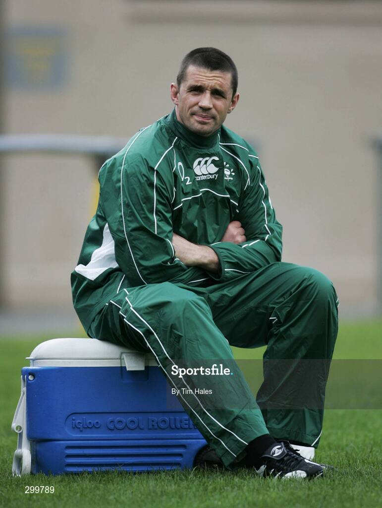 2 June 2008; Ireland's Alan Quinlan sits out squad training with an injury. 2008 Ireland Rugby Summer Tour, squad training, Porirua Park, Wellington, New Zealand. Picture credit: Tim Hales / SPORTSFILE