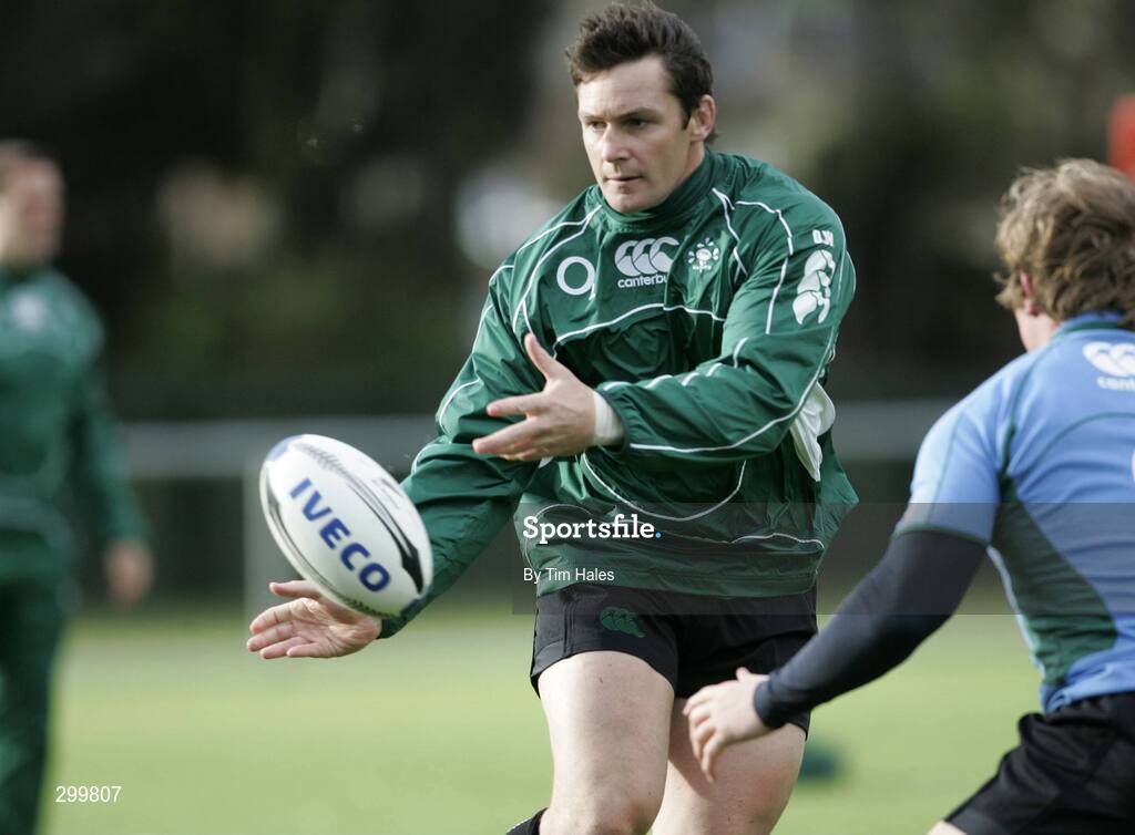 2 June 2008; Ireland's David Wallace in action during squad training. 2008 Ireland Rugby Summer Tour, squad training, Porirua Park, Wellington, New Zealand. Picture credit: Tim Hales / SPORTSFILE