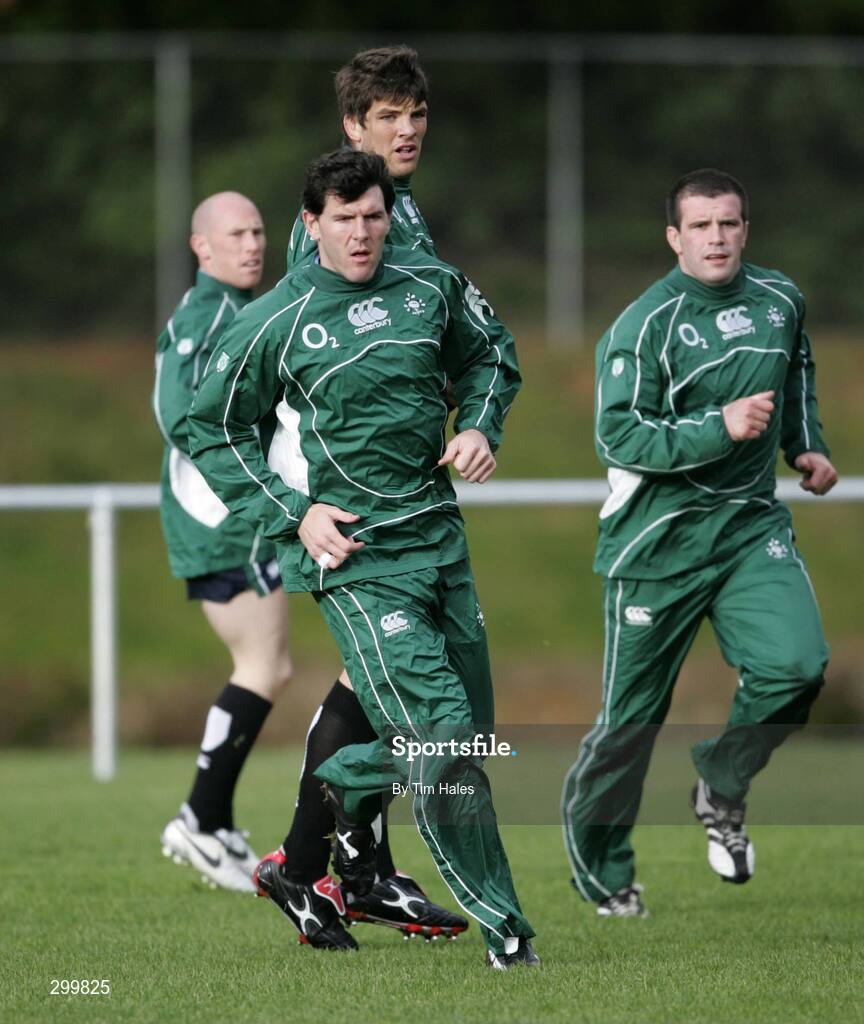 2 June 2008; Ireland's Shane Horgan, centre, in action during squad training. 2008 Ireland Rugby Summer Tour, squad training, Porirua Park, Wellington, New Zealand. Picture credit: Tim Hales / SPORTSFILE