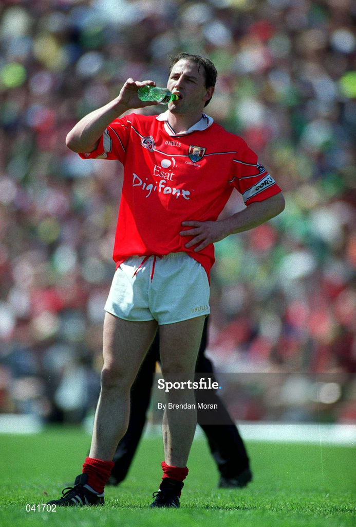 18 June 2000; Stephen O'Brien of Cork during the Bank of Ireland Munster Senior Football Championship Semi-Final between Kerry and Cork at Fitzgerald Stadium in Killarney, Kerry. Photo By Brendan Moran/Sportsfile