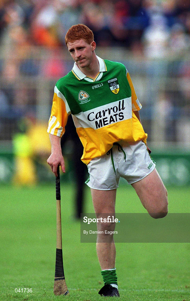 9 July 2000; Simon Whelahan of Offaly during the Guinness Leinster Senior Hurling Championship Final match between Kilkenny and Offaly at Croke Park in Dublin. Photo by Damien Eagers/Sportsfile