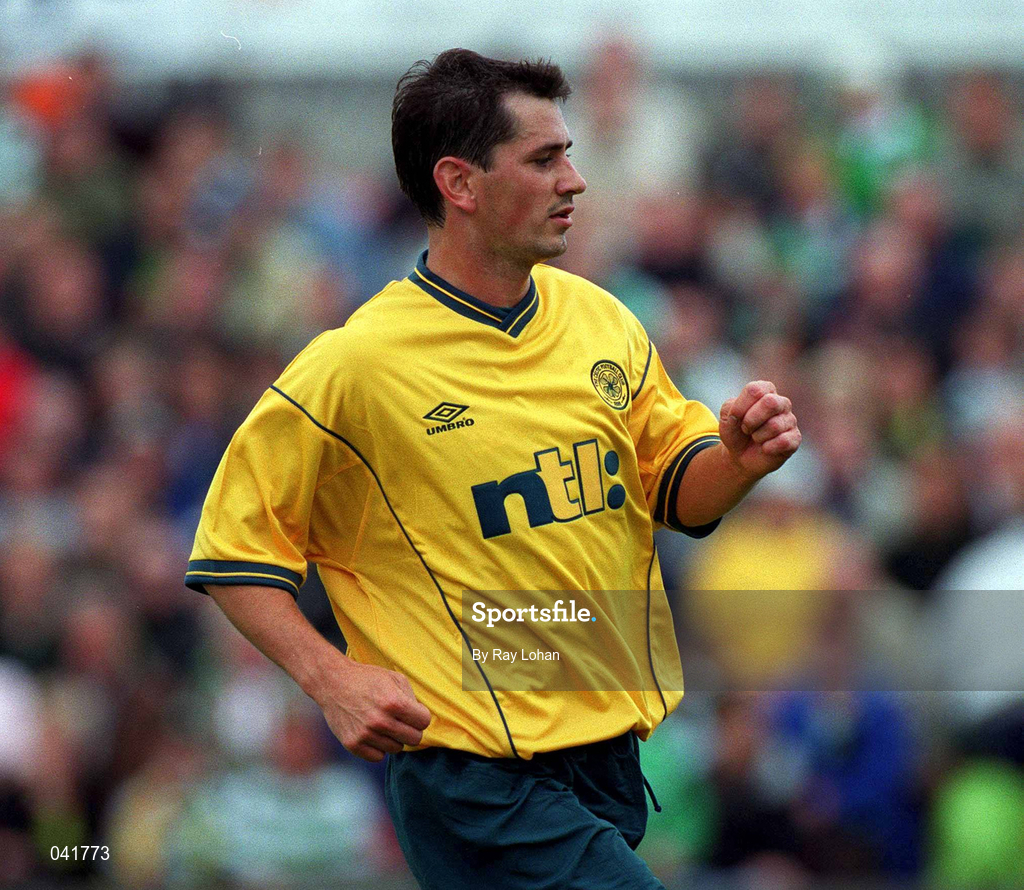 9 July 2000; Jackie McNamara of Celtic during the Pre-Season Friendly between Bray Wanderers and Celtic at the Carlisle Grounds in Bray, Wicklow. Photo by Ray Lohan/Sportsfile