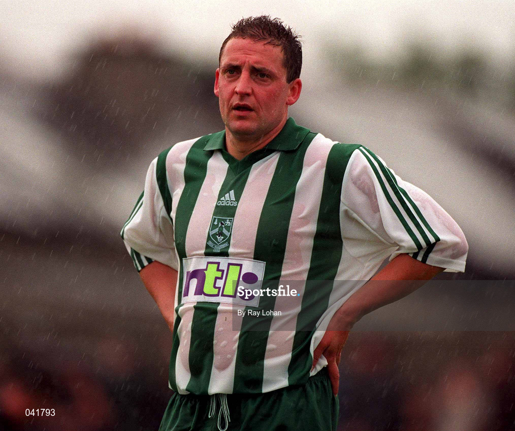 9 July 2000; Eddie Gormley of Bray Wanderers during the Pre-Season Friendly between Bray Wanderers and Celtic at the Carlisle Grounds in Bray, Wicklow. Photo by Ray Lohan/Sportsfile