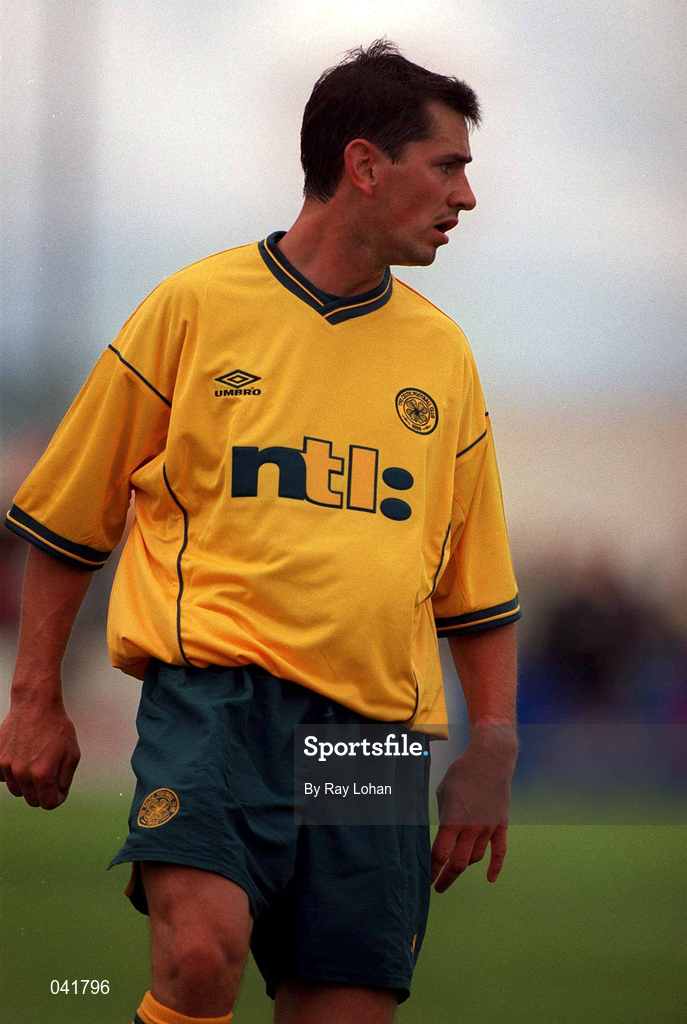 9 July 2000; Jackie McNamara of Celtic during the Pre-Season Friendly between Bray Wanderers and Celtic at the Carlisle Grounds in Bray, Wicklow. Photo by Ray Lohan/Sportsfile