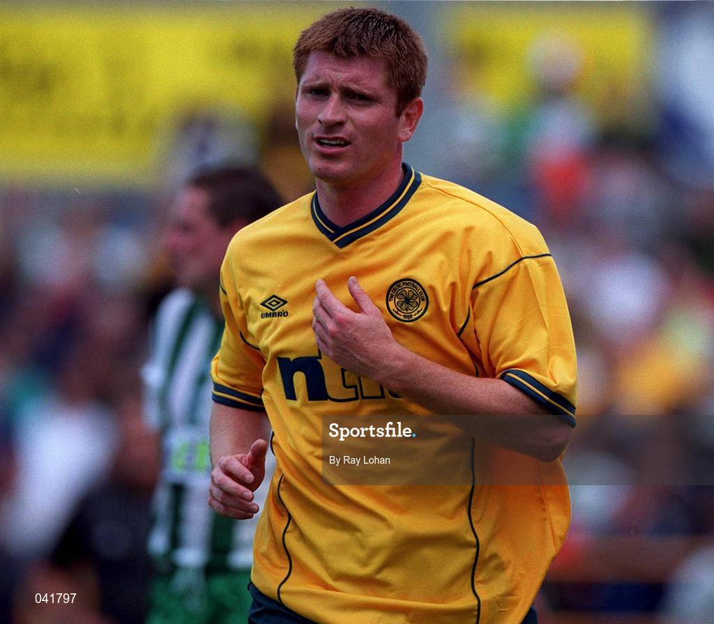 9 July 2000; Tommy Johnson of Celtic during the Pre-Season Friendly between Bray Wanderers and Celtic at the Carlisle Grounds in Bray, Wicklow. Photo by Ray Lohan/Sportsfile
