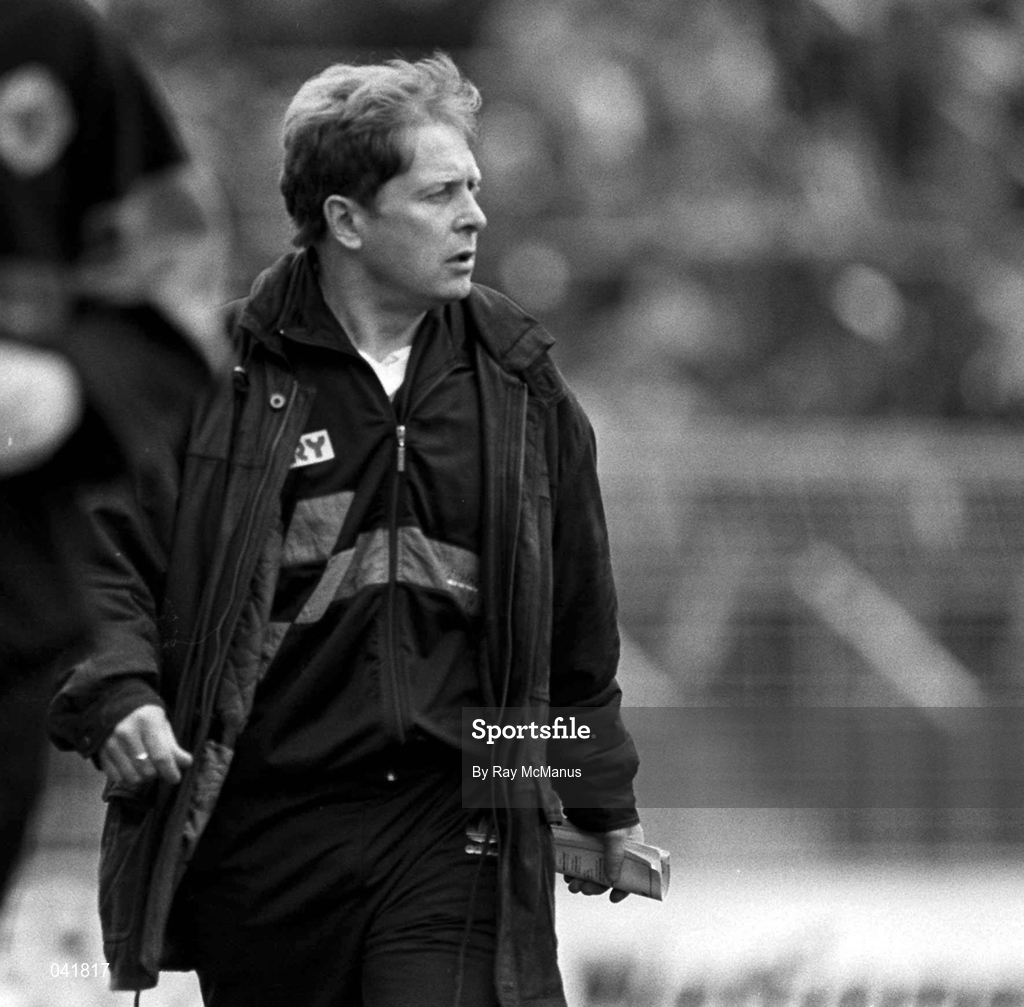29 March 1992; Kerry manager Micky "Ned" O'Sullivan during the Royal Liver Assurance National Football League Group C Play-Off match between Meath and Kerry at Croke Park in Dublin. Photo by Ray McManus/Sportsfile