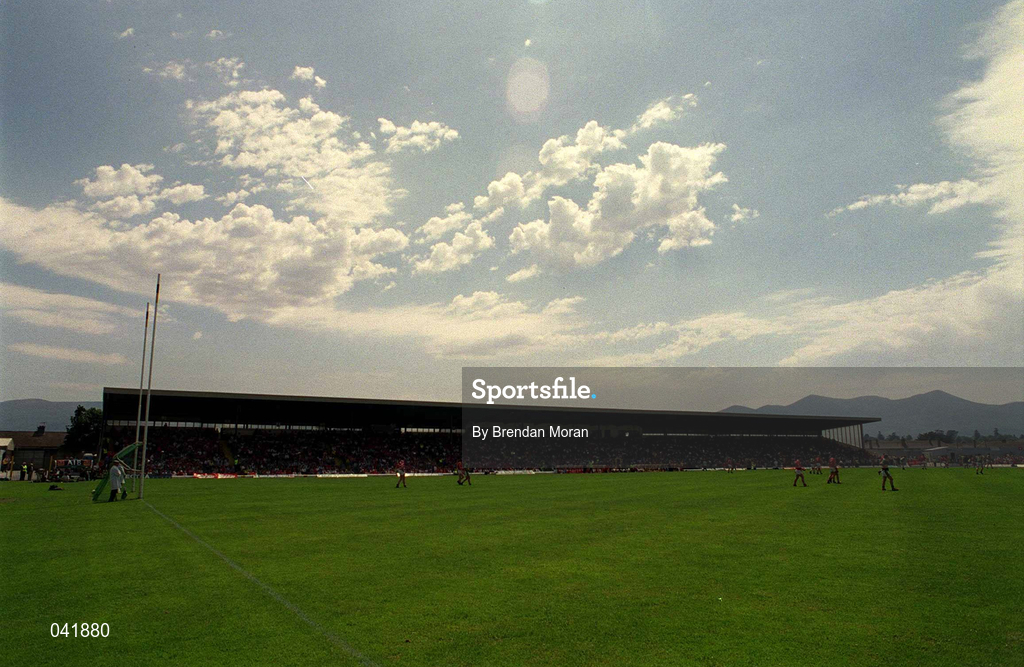 18 June 2000; A general view during the Bank of Ireland Munster Senior Football Championship Semi-Final between Kerry and Cork at Fitzgerald Stadium in Killarney, Kerry. Photo By Brendan Moran/Sportsfile