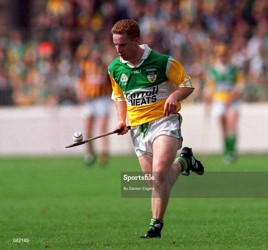 9 July 2000; Barry Whelahan of Offaly during the Guinness Leinster Senior Hurling Championship Final match between Kilkenny and Offaly at Croke Park in Dublin. Photo by Damien Eagers/Sportsfile