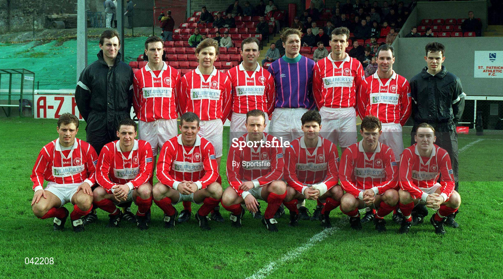 31 October 1994; The St Patrick's Athletic team ahead of the Bord Gáis National League Premier Division match between St Patrrick's Athletic and Cobh Ramblers at Richmond Park in Dublin. Photo by Sportsfile
