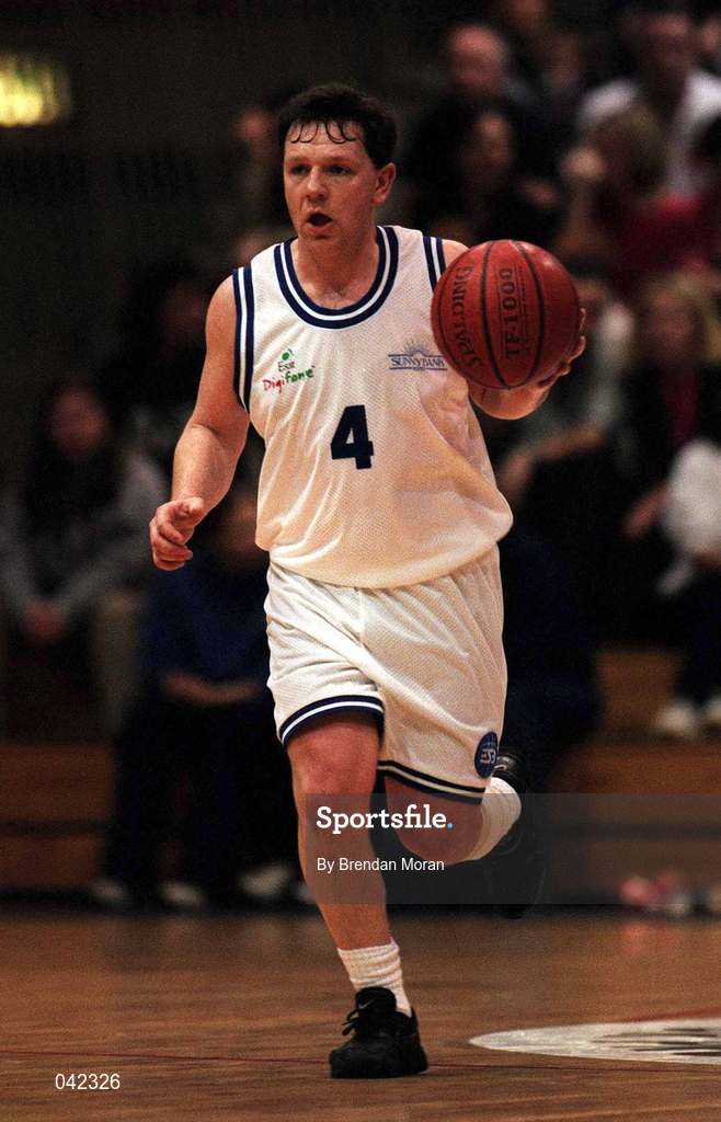 29 January 2000; Mark Keenan of St Vincent's during the Men's Sprite Cup Semi-Final match between St Vincent's and Waterford Crystal at the National Basketball Arena in Tallaght, Dublin. Photo By Brendan Moran/Sportsfile