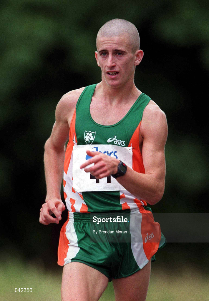 15 July 2000; Robert Heffernan during a Team Ireland Race Walking training session in Pheonix Park, Dublin, ahead of the 2000 Olympic Games which will be held in Sydney, Australia. Photo By Brendan Moran/Sportsfile