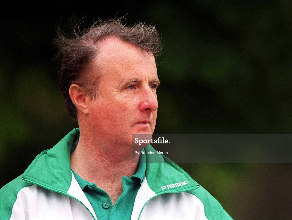 15 July 2000; National Coach for Race Walking Bernie O'Callaghan during a Team Ireland Race Walking training session in Pheonix Park, Dublin, ahead of the 2000 Olympic Games which will be held in Sydney, Australia. Photo By Brendan Moran/Sportsfile