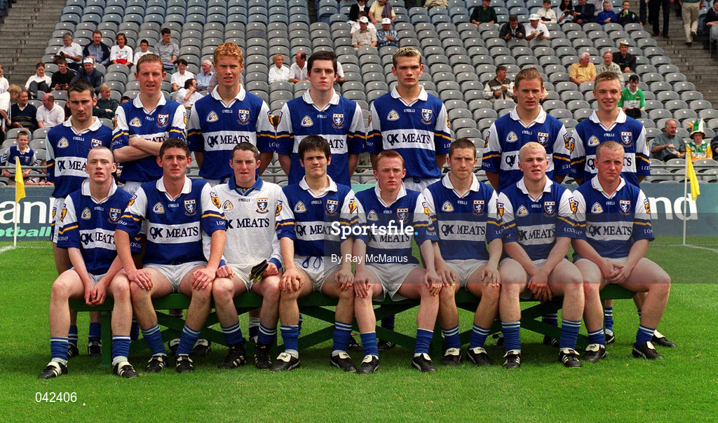 16 July 2000; The Laois team ahead of the Leinster Minor Football Championship Semi-Final Replay match between Westmeath and Laois at Croke Park in Dublin. Photo by Ray McManus/Sportsfile