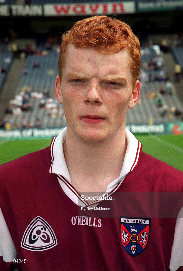 16 July 2000; Westmeath captain Alan Lambden during the Leinster Minor Football Championship Semi-Final Replay match between Westmeath and Laois at Croke Park in Dublin. Photo by Ray McManus/Sportsfile