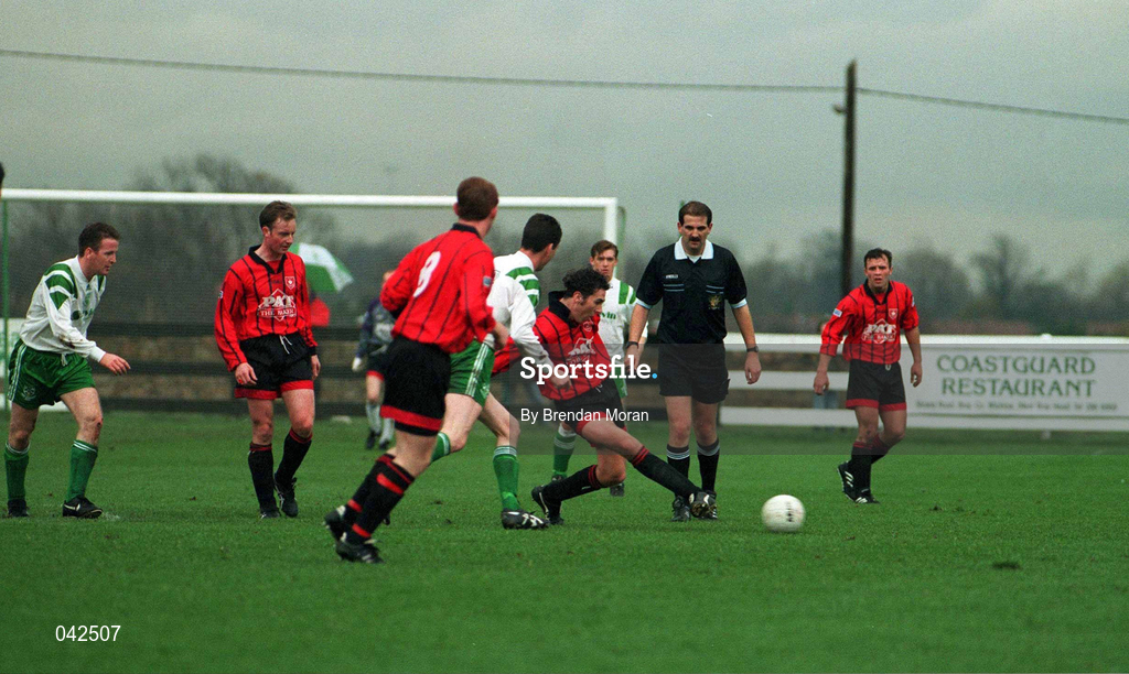 6 November 1994; Action from Bord Gáis National First Division match between Bray Wanderers and Longford Town at Carlisle Grounds in Bray, Wicklow. Photo By Brendan Moran/Sportsfile
