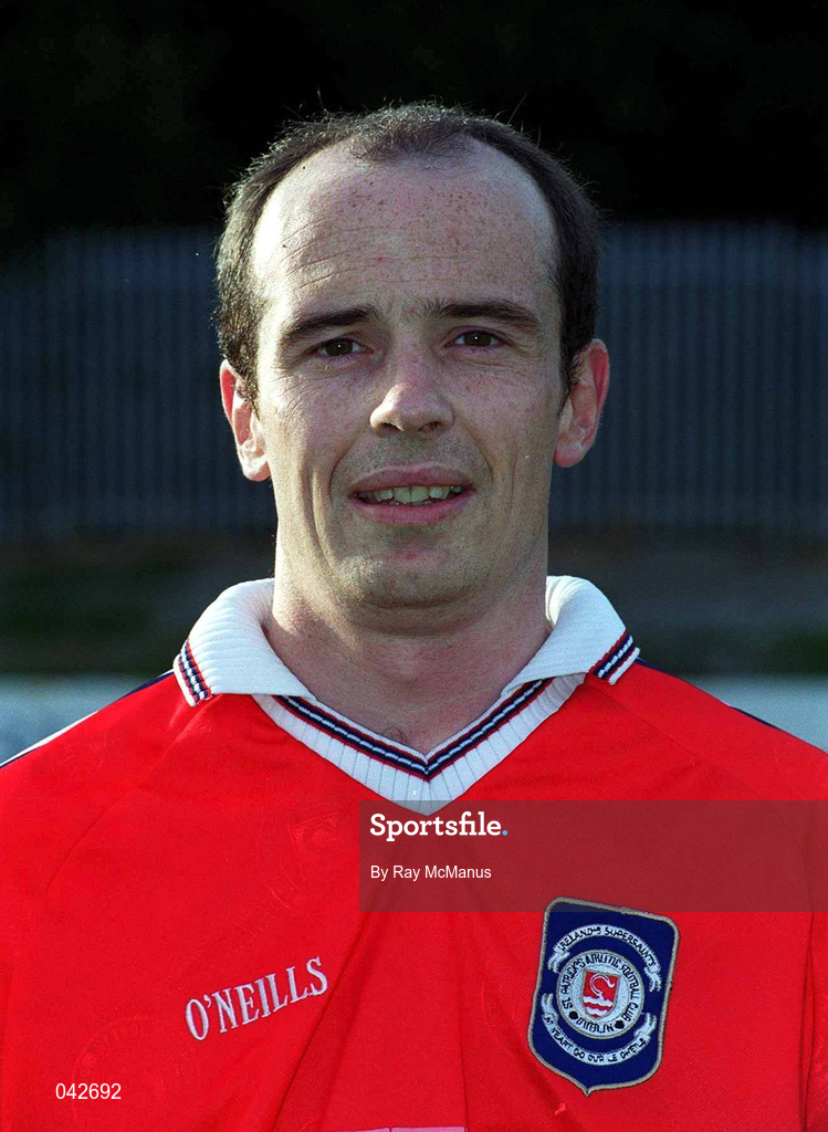 11 July 2000; Packie Lynch during St Patrick's Athletic Squad Portraits at Richmond Park in Dublin. Photo by Ray McManus/Sportsfile