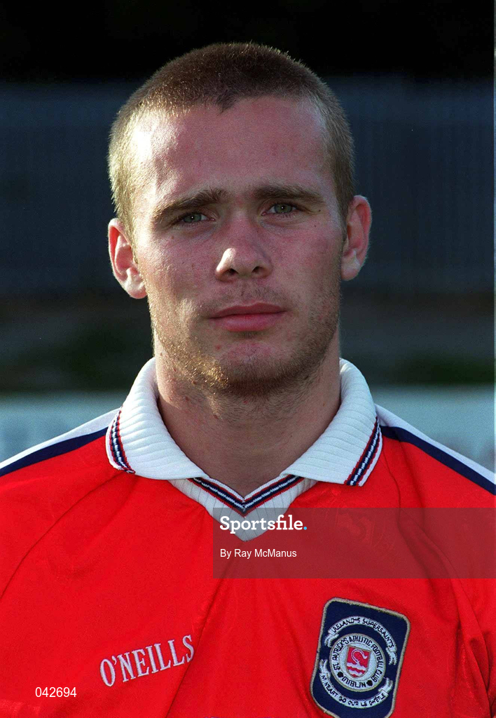 11 July 2000; Shane Harte during St Patrick's Athletic Squad Portraits at Richmond Park in Dublin. Photo by Ray McManus/Sportsfile