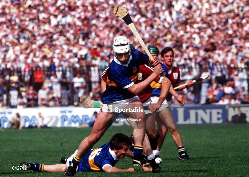9 August 1987; Conor O'Donovan of Tipperary during the All-Ireland Senior Hurling Championship Semi-Final match between Tipperary and Galway at Croke Park in Dublin. Photo by Ray McManus/Sportsfile