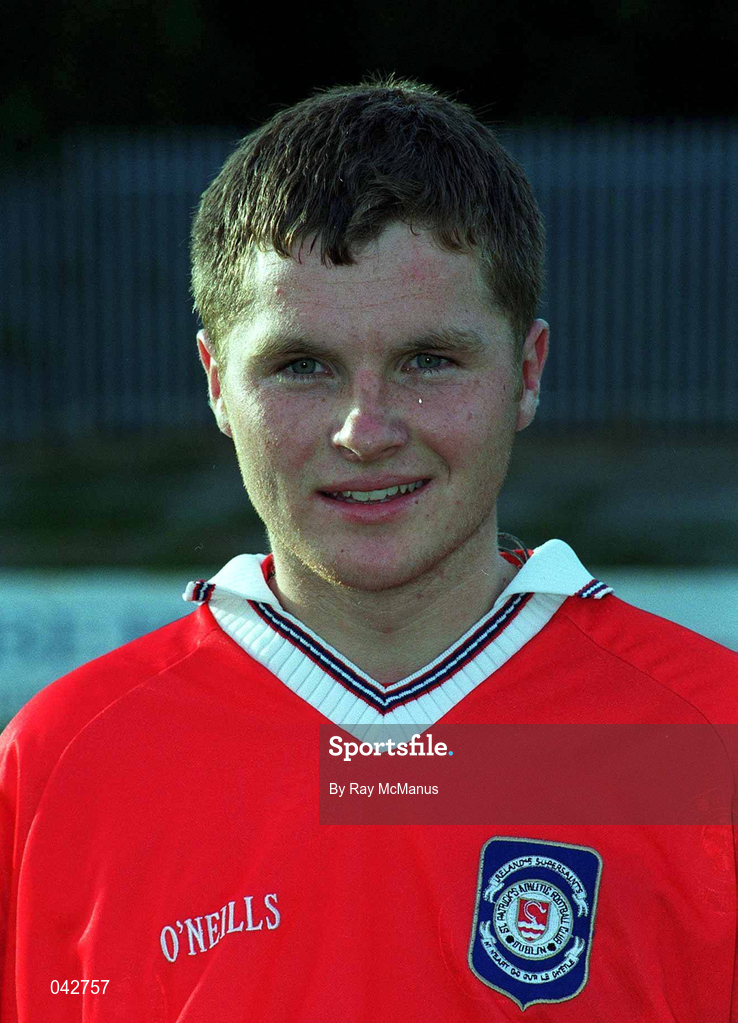 11 July 2000; Robbie McGuinness during St Patrick's Athletic Squad Portraits at Richmond Park in Dublin. Photo by Ray McManus/Sportsfile
