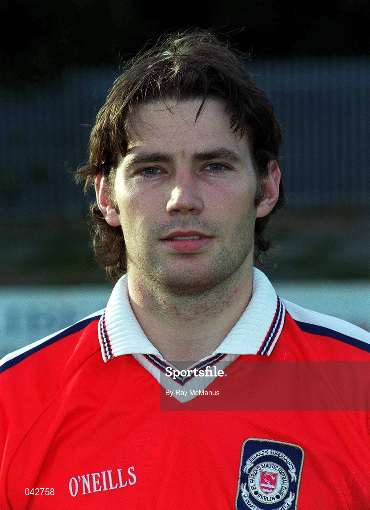 11 July 2000; Liam Kelly during St Patrick's Athletic Squad Portraits at Richmond Park in Dublin. Photo by Ray McManus/Sportsfile
