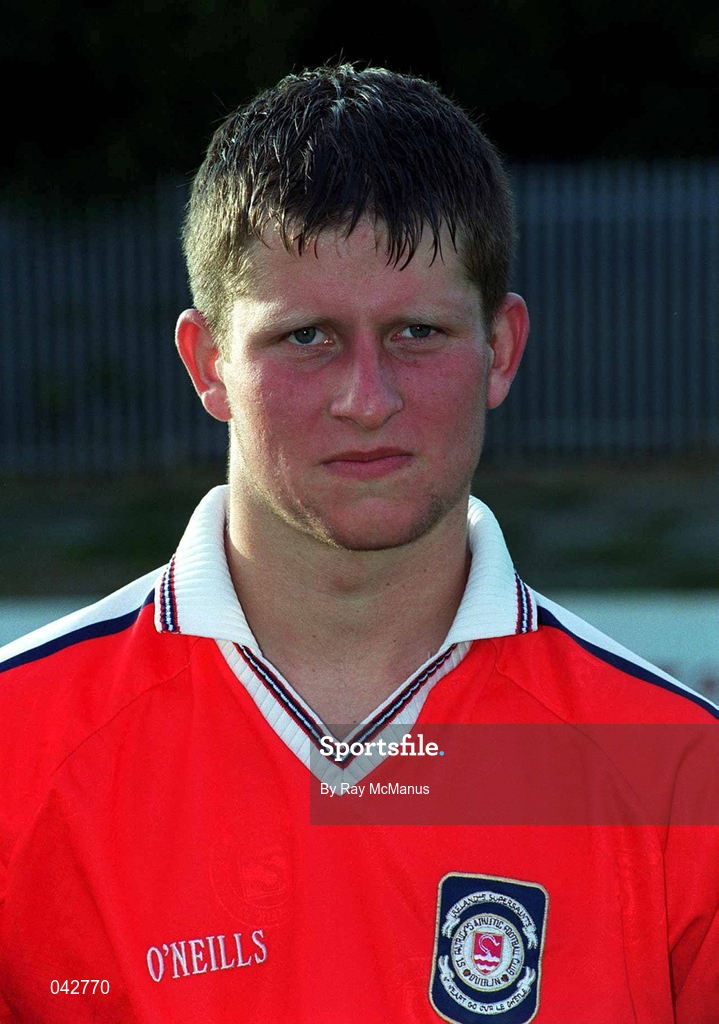 11 July 2000; Ciaran Quinn during St Patrick's Athletic Squad Portraits at Richmond Park in Dublin. Photo by Ray McManus/Sportsfile