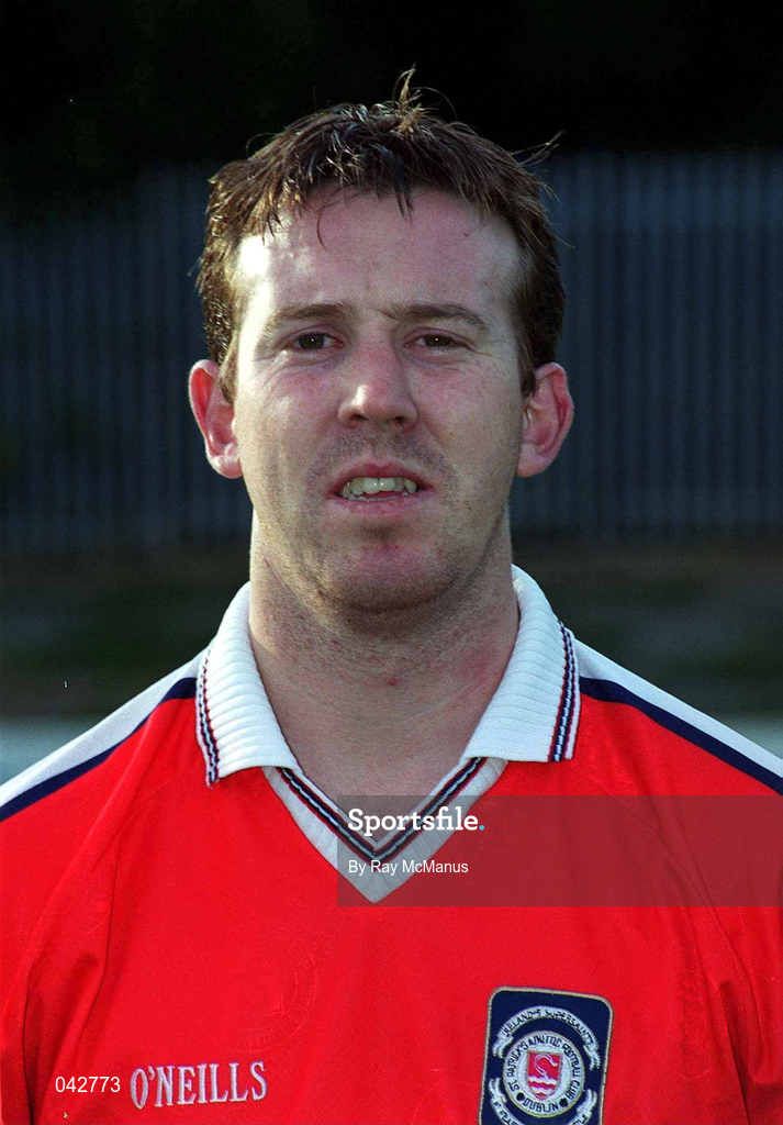11 July 2000; Donal Broughan during St Patrick's Athletic Squad Portraits at Richmond Park in Dublin. Photo by Ray McManus/Sportsfile