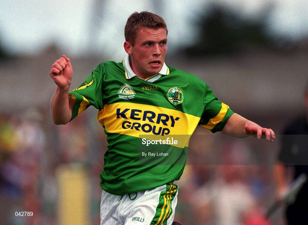 16 July 2000; Conall O'Cruadhaioch of Kerry during the Munster Minor Football Championship Final between Kerry and Cork at the Gaelic Grounds in Limerick. Photo by Ray Lohan/Sportsfile