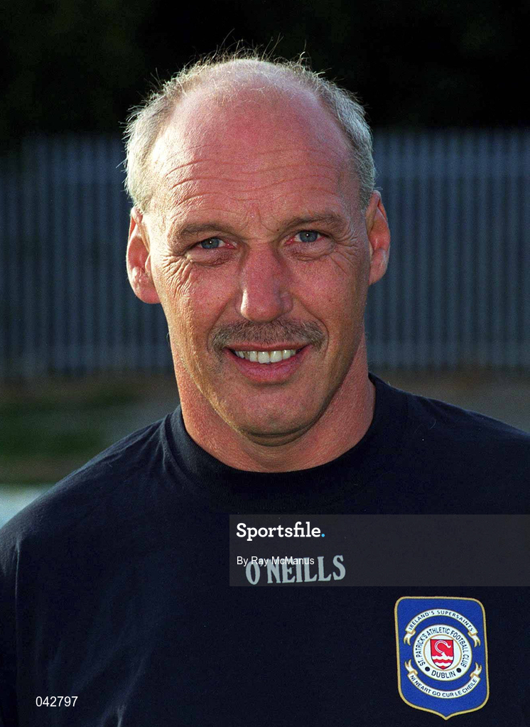 11 July 2000; St Patrick's Athletic Reserve Team Manager Cyril Walsh during St Patrick's Athletic Squad Portraits at Richmond Park in Dublin. Photo by Ray McManus/Sportsfile
