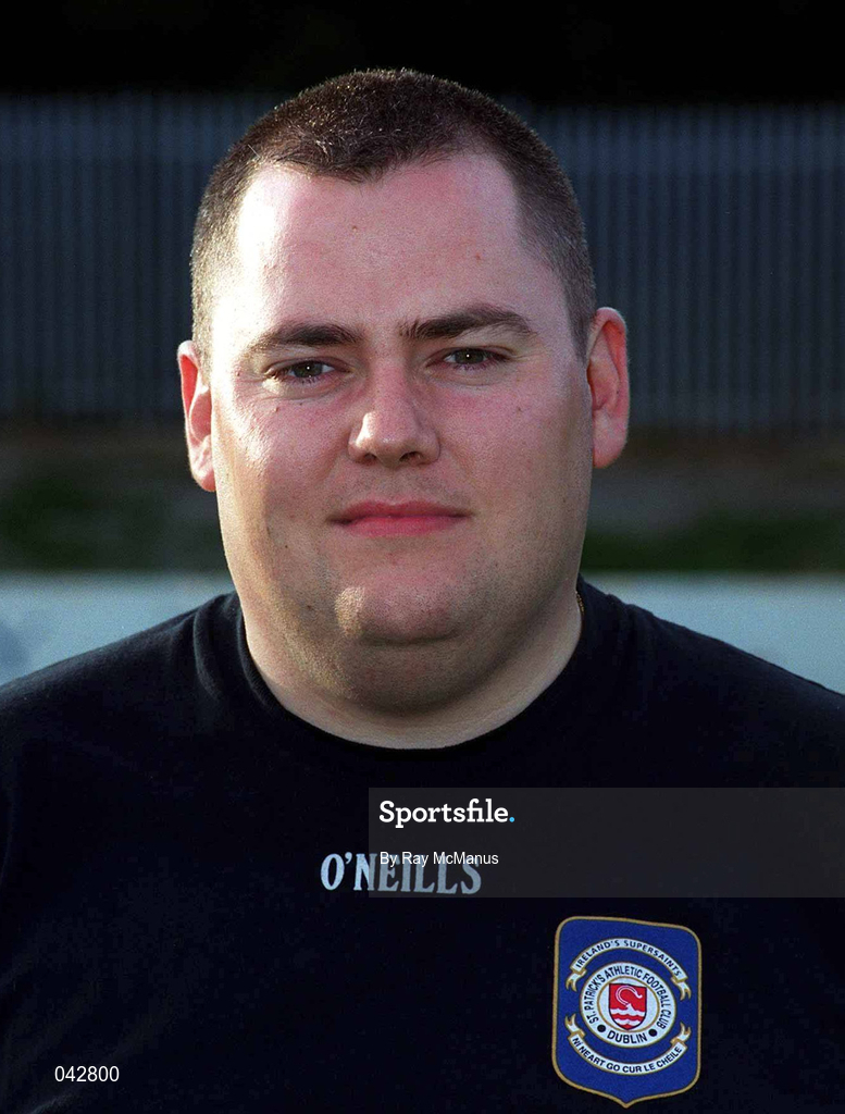 11 July 2000; St Patrick's Athletic Physio Andy Golling during St Patrick's Athletic Squad Portraits at Richmond Park in Dublin. Photo by Ray McManus/Sportsfile