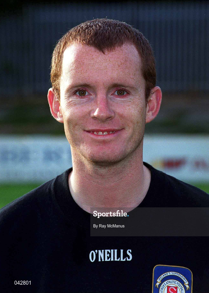 11 July 2000; St Patrick's Athletic Coach Jason Carey during St Patrick's Athletic Squad Portraits at Richmond Park in Dublin. Photo by Ray McManus/Sportsfile