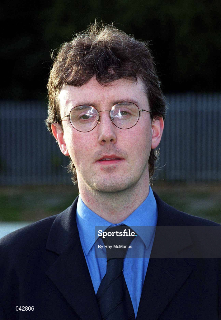11 July 2000; St Patrick's Athletic General Manager during St Patrick's Athletic Squad Portraits at Richmond Park in Dublin. Photo by Ray McManus/Sportsfile