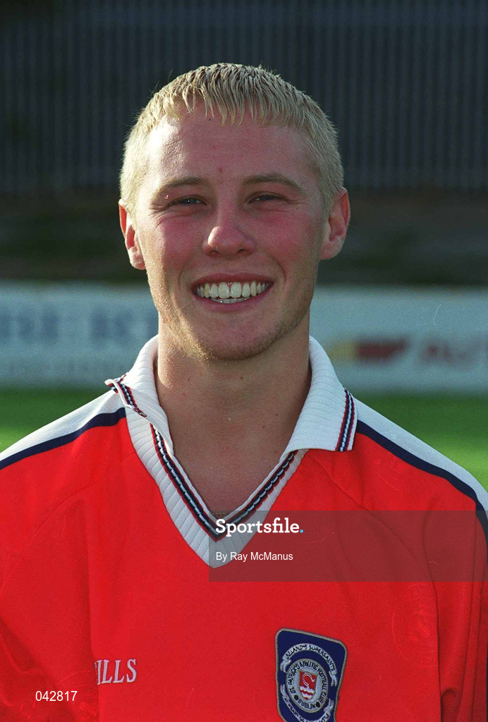 11 July 2000; Alan Power during St Patrick's Athletic Squad Portraits at Richmond Park in Dublin. Photo by Ray McManus/Sportsfile