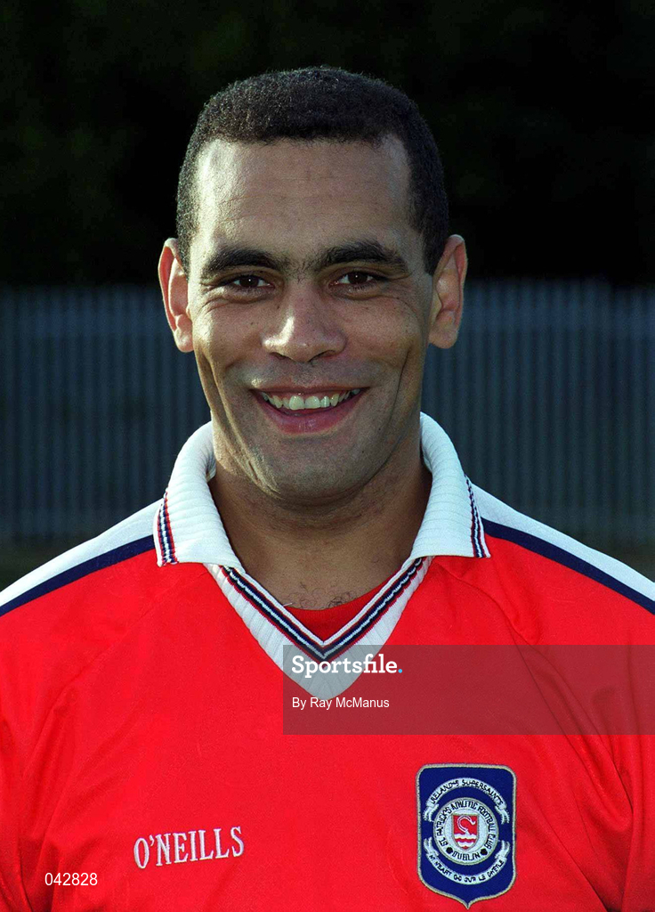 11 July 2000; Paul Osam during St Patrick's Athletic Squad Portraits at Richmond Park in Dublin. Photo by Ray McManus/Sportsfile