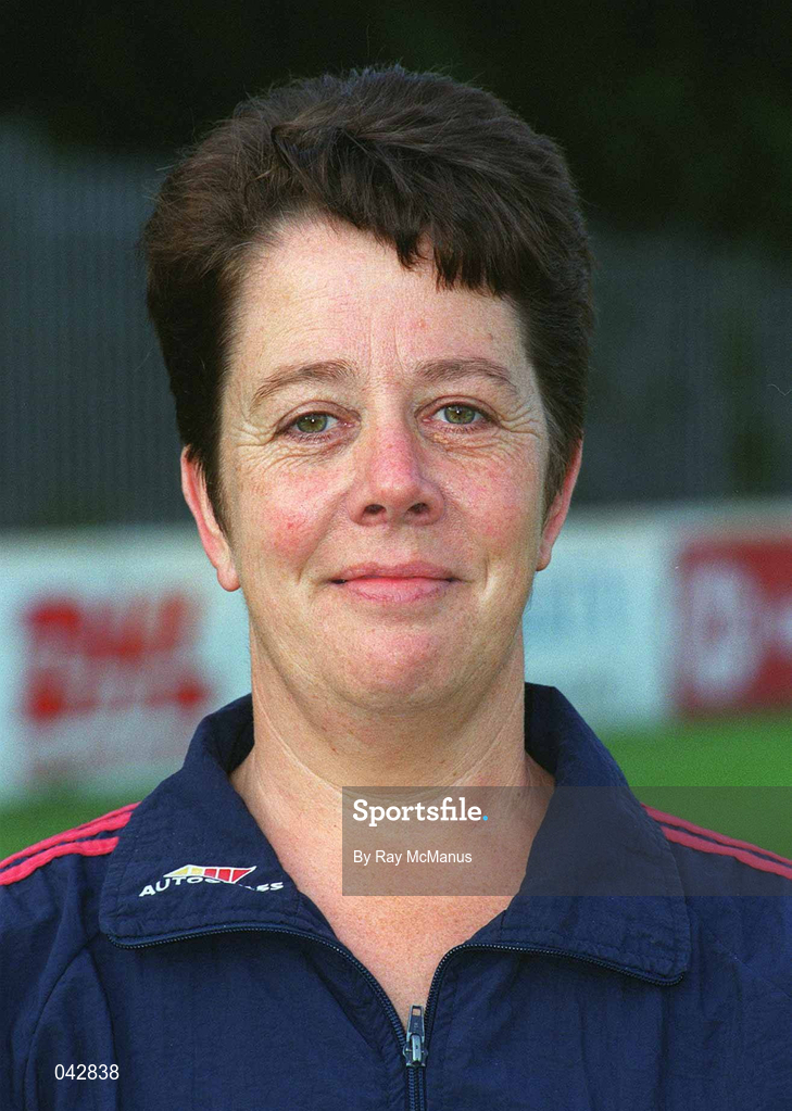 11 July 2000; St Patrick's Athletic Kit Manager Marion Whearty during St Patrick's Athletic Squad Portraits at Richmond Park in Dublin. Photo by Ray McManus/Sportsfile