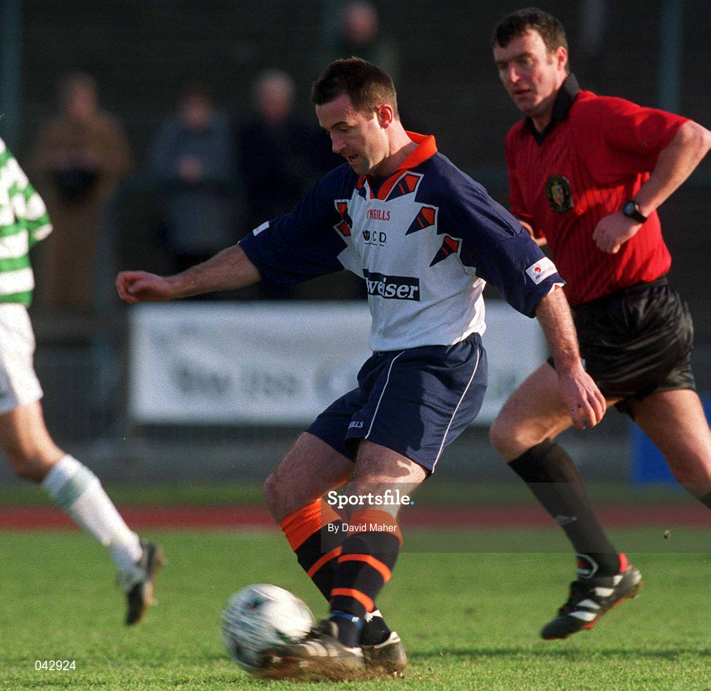 23 January 2000; Brain Mooney of UCD during the Eircom League Premier Division match between Shamrock Rovers and UCD at Morton Stadium in Santry, Dublin. Photo by David Maher/Sportsfile