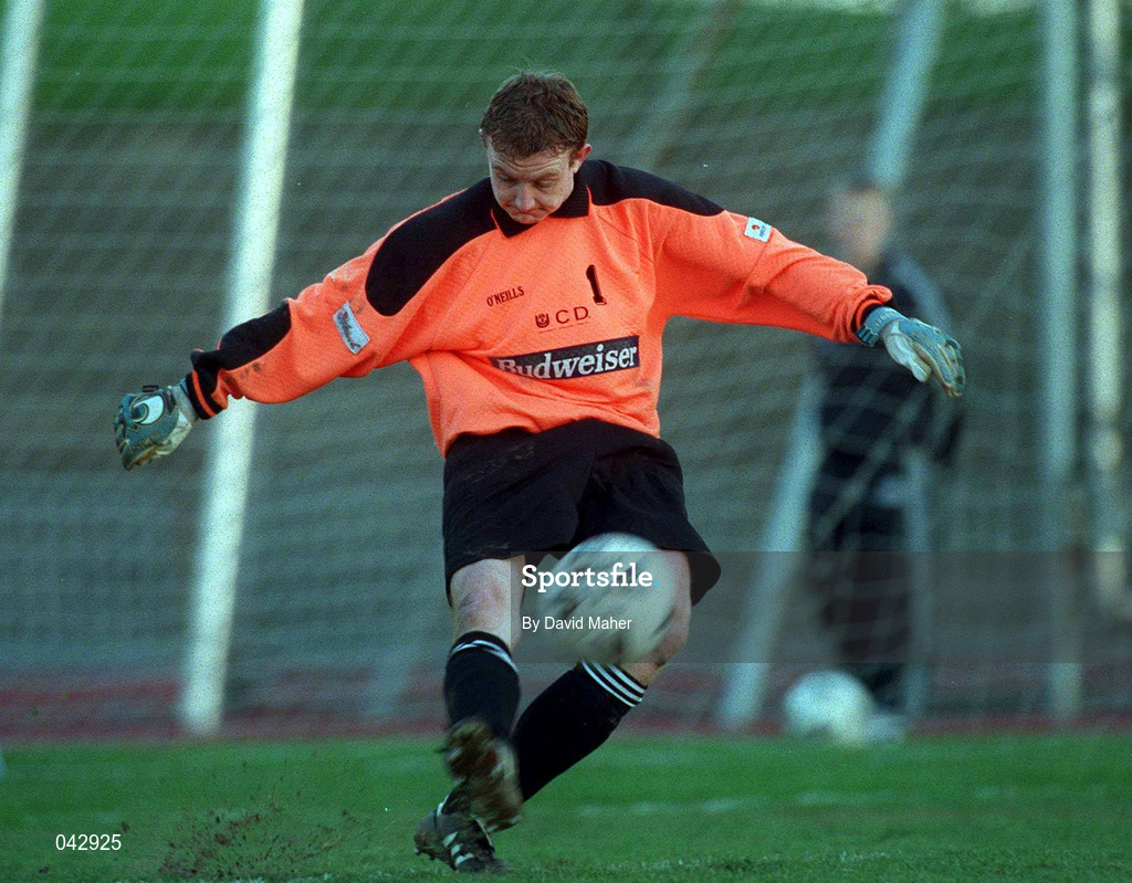 23 January 2000; Barry Ryan of UCD during the Eircom League Premier Division match between Shamrock Rovers and UCD at Morton Stadium in Santry, Dublin. Photo by David Maher/Sportsfile