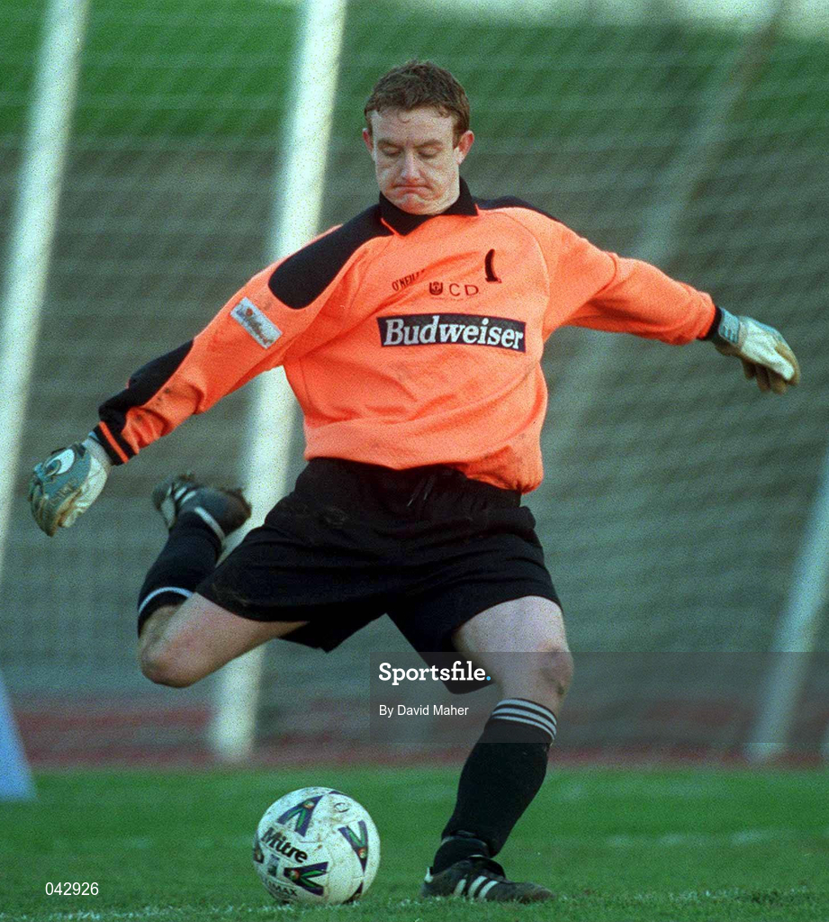 23 January 2000; Barry Ryan of UCD during the Eircom League Premier Division match between Shamrock Rovers and UCD at Morton Stadium in Santry, Dublin. Photo by David Maher/Sportsfile