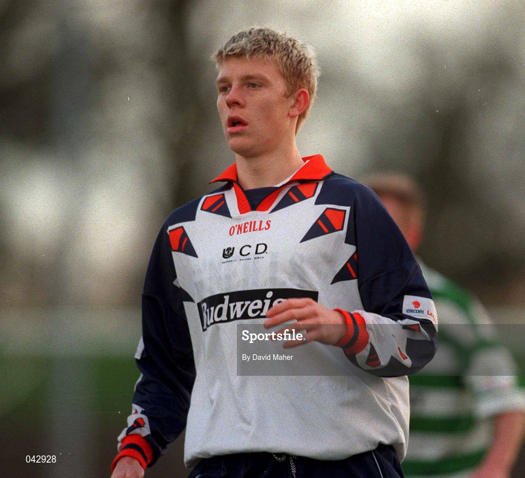 23 January 2000; Glen Fitzpatrick of UCD during the Eircom League Premier Division match between Shamrock Rovers and UCD at Morton Stadium in Santry, Dublin. Photo by David Maher/Sportsfile