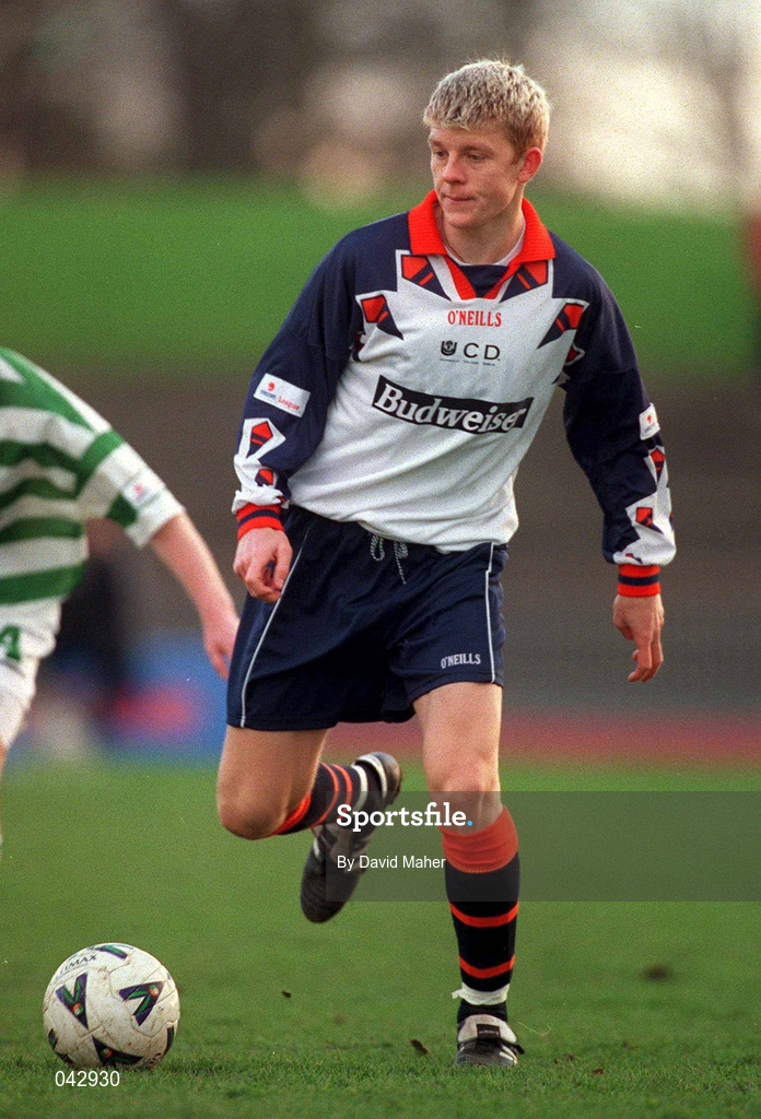 23 January 2000; Glen Fitzpatrick of UCD during the Eircom League Premier Division match between Shamrock Rovers and UCD at Morton Stadium in Santry, Dublin. Photo by David Maher/Sportsfile