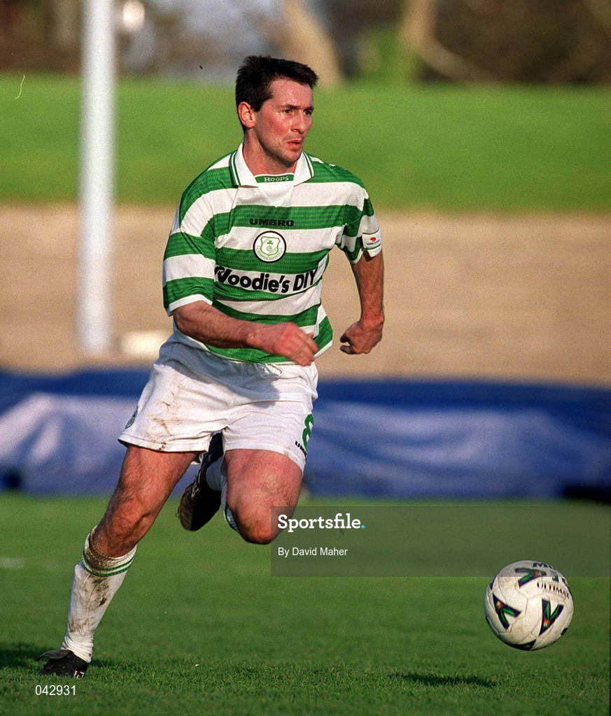 23 January 2000; Brian Byrne of Shamrock Rovers during the Eircom League Premier Division match between Shamrock Rovers and UCD at Morton Stadium in Santry, Dublin. Photo by David Maher/Sportsfile