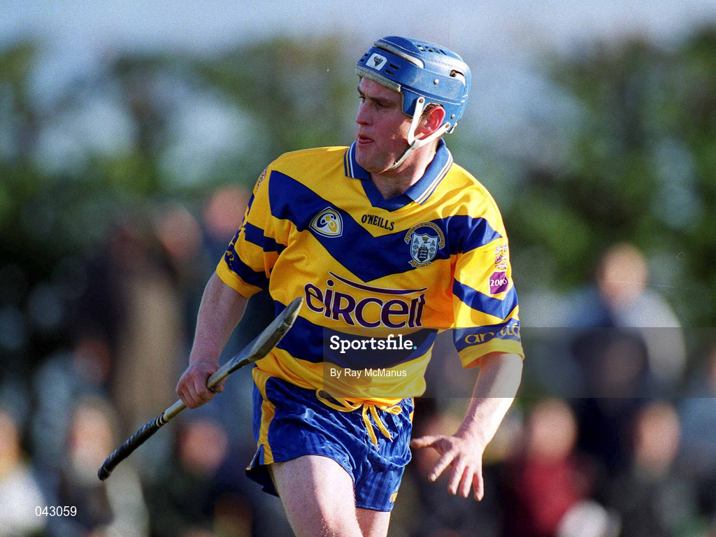 28 May 2000; Eamonn Taaffe of Clare during the Senior Hurling Challenge match between Kilkenny and Clare at Young Ireland's GAA Grounds in Kilkenny. Photo by Ray McManus/Sportsfile
