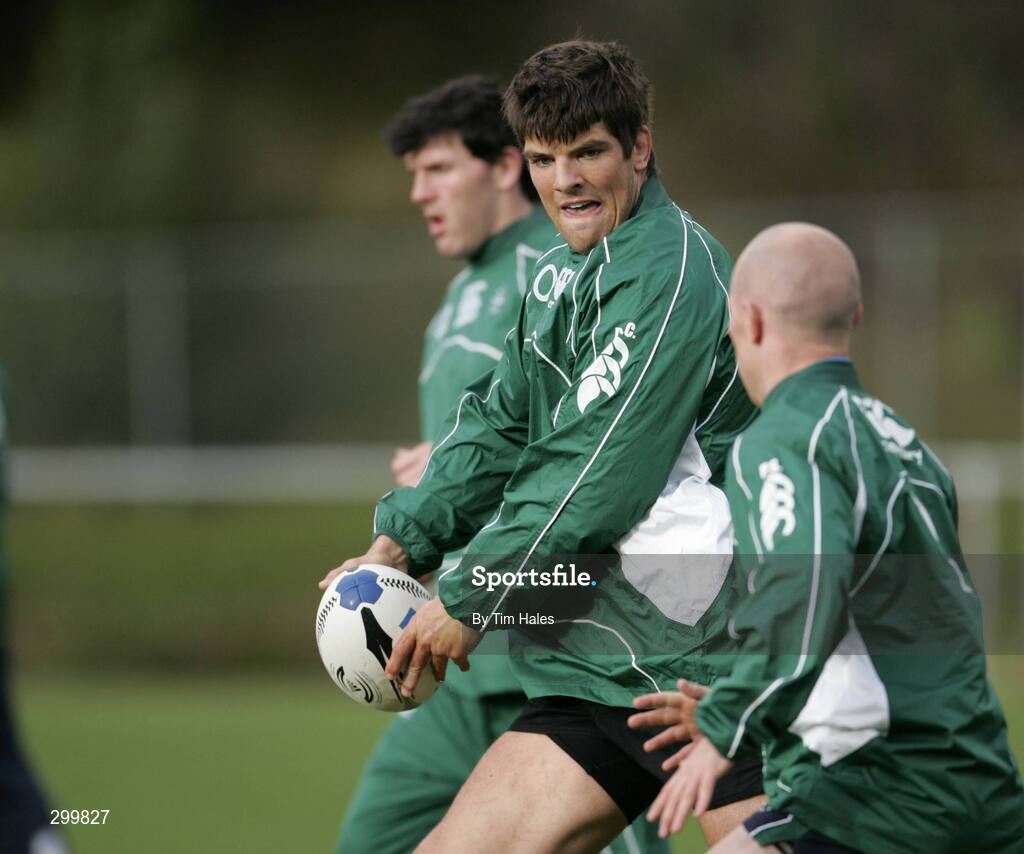 2 June 2008; Ireland's Donncha O'Callaghan in action during squad training. 2008 Ireland Rugby Summer Tour, squad training, Porirua Park, Wellington, New Zealand. Picture credit: Tim Hales / SPORTSFILE