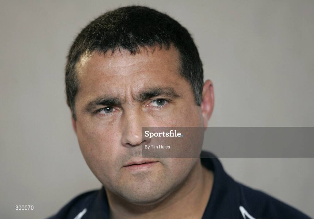 3 June 2008; Interim coach Michael Bradley during an Ireland Team Announcement and Press Conference. 2008 Ireland Rugby Summer Tour, Holiday Inn, Wellington, New Zealand. Picture credit: Tim Hales / SPORTSFILE